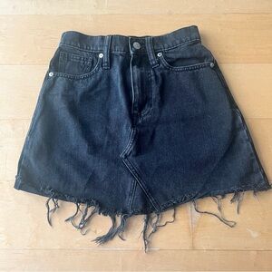 Frayed Denim Madewell Skirt